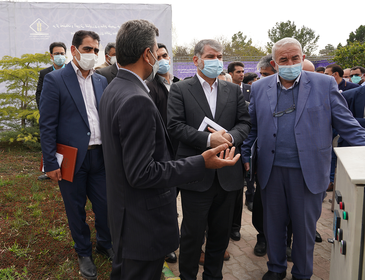 بازدید وزیر محترم جهاد کشاورزی از مکنده غلات آژند فناور هیواد